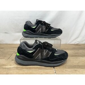 New Balance 57/40 Mens Sneakers Black Neon Green M5740GHC Size 10.5